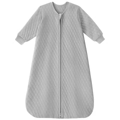 Yoofoss sleep sack with long sleeves for all-year warmth in organic cotton.