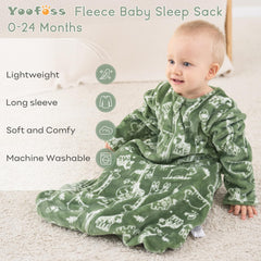 Yoofoss sleep sack with a protected two-way zipper for easy changes.