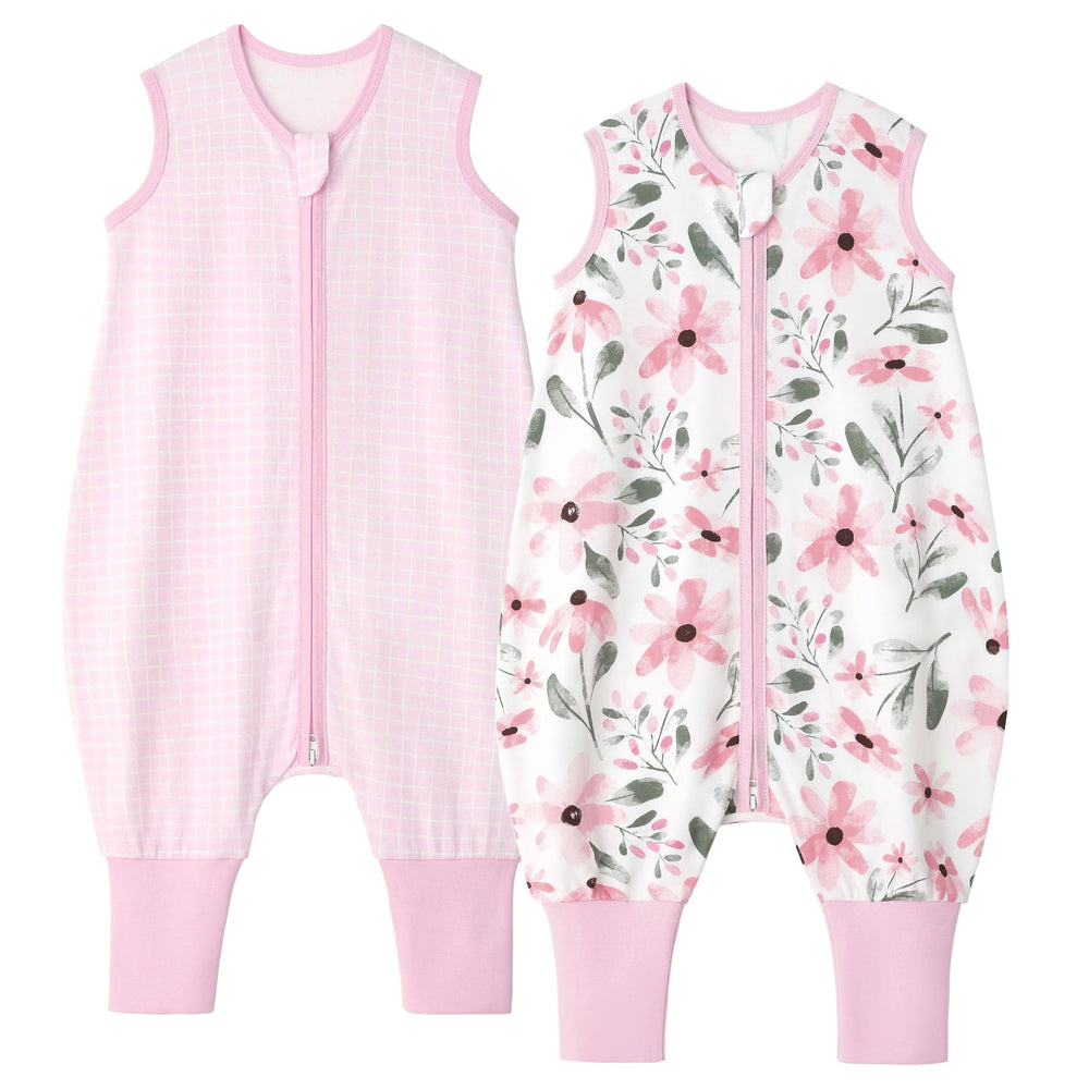 Yoofoss toddler sleep sack with feet openings supports early walkers