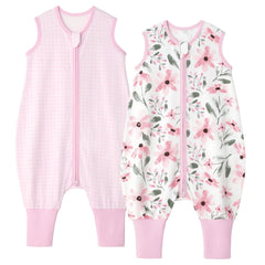 Yoofoss toddler sleep sack with feet openings supports early walkers