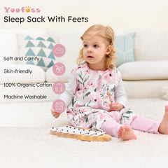 Yoofoss sleep sack with hidden 2-way zipper enables quick nighttime changes