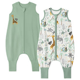 Yoofoss toddler sleep sack with feet (3-4t) in cozy organic cotton for gentle warmth.