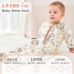 Yoofoss two-way zipper enables easy dressing and quick diaper changes.