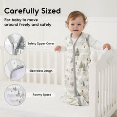 Yoofoss wearable blanket shows 2-way zipper for easy night diaper changes