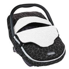 Yoofoss winter car seat cover with universal fit protects baby from chilly gusts during car trips