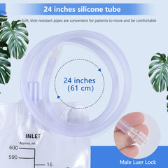 YOOGUSTO 24-inch drainage tube extended for easy mobility and flow