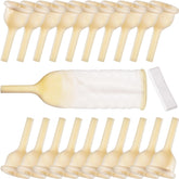 YOOGUSTO external urine collector with adhesive strap for secure fit during activity.