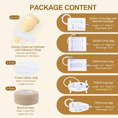 Yoogusto urine bags 2000ml packs designed for extended use and easy handling