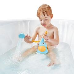 Yookidoo soft hose designed for tiny hands and gentle washes.