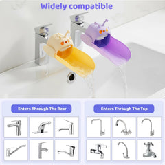 Yooreps splash-proof design reduces spray on sleeves and countertops.