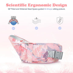 YooxArmor hip seat with ergonomic padding enhances lumbar support.