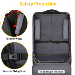 YOREPEK car seat travel bag interior fixing strap secures the seat during transit