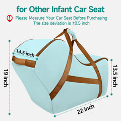 YOREPEK car seat travel bag padded handles and name card slot for quick identification