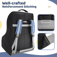 YOREPEK internal padded side wings stabilize the car seat during transport.