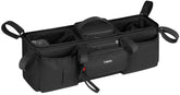 YOREPEK padded double stroller organizer front view showing accessible compartments
