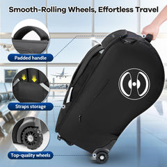 YOREPEK travel bag with smooth wheels for effortless airport navigation