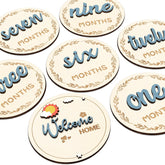 Yoshiky milestone disc Hello World sign for monthly baby photos