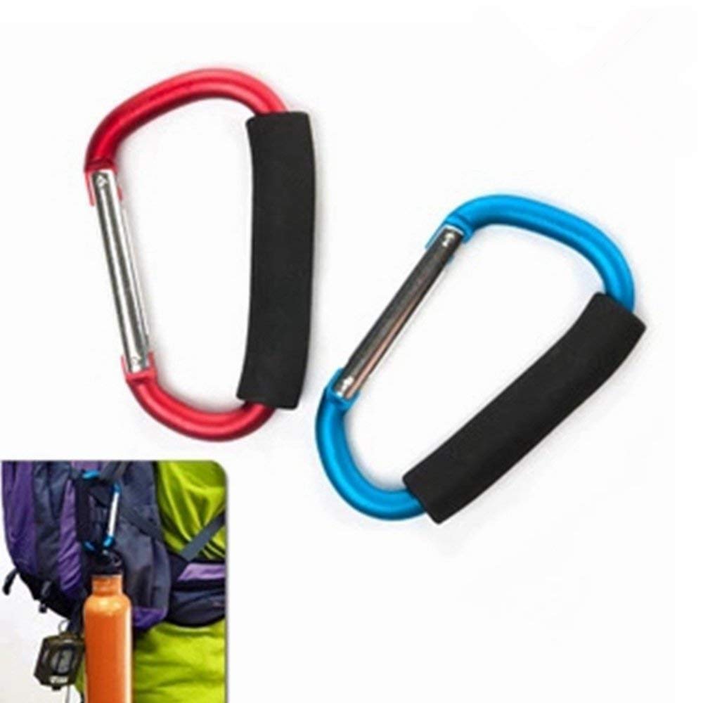 YOTOM 5.4-inch carabiner hook with sponge grip for easy shopping bag carrying