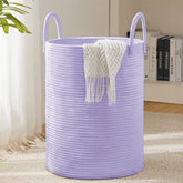 YOUDENOVA 58L tall laundry hamper in woven design for organized laundry in bedrooms and laundry rooms.
