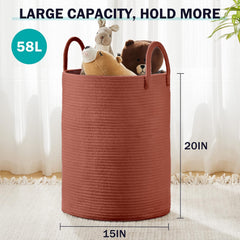 YOUDENOVA reinforced handles close-up for easy transport when full.
