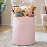 YOUDENOVA woven rope laundry hamper 58L ready for easy laundry days and organized spaces.