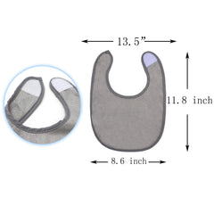 Youngever absorbent terry bibs guard outfits during spills.