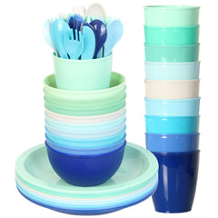 Youngever bowls in coastal colors for durable, kid-friendly meals