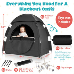 YoungMinds mosquito-net-crib-tent shields from bugs during naps and outdoor use.