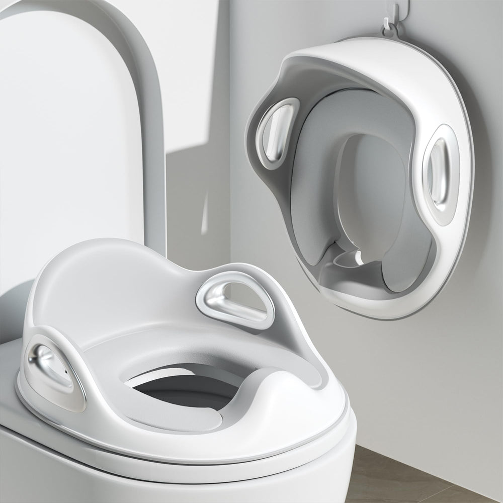 Youocomu potty training seat with safety handles for secure seating.