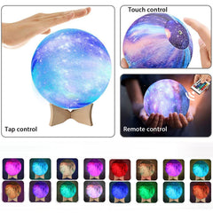 YouOKLight Moon lamp touch ring enables quick color changes.