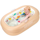 YOUWANLI inflatable baby bathtub in full view, ideal for home or travel baths.