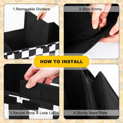 Youyole storage box with reinforced leather handle enables comfortable portable lifting.