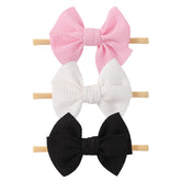 yoyokid 3-pack black bow headband for daily outfits