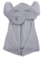 YOYOO premium hooded baby towel with elephant hood, soft and cozy after bath.
