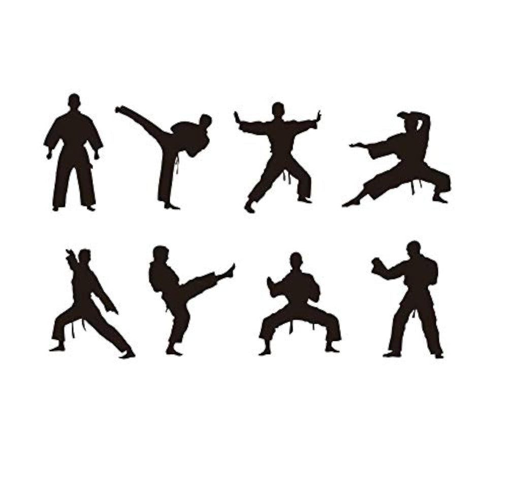 YOYOYU Art Home Decor martial arts wall sticker figure 1 energizes kids' space