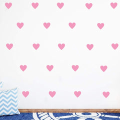 YOYOYU Heart Wall Decals in soft pink brighten nursery walls and are easy to remove.