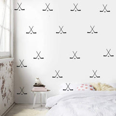 YOYOYU hockey stick decals brighten nursery walls with athletic vibe