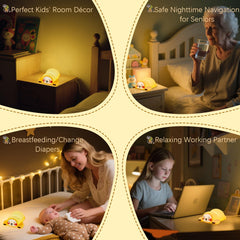 YR YRHH-PET durable silicone night light BPA-free and safe for kids