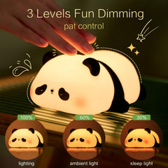 YR YRHH-PET panda lamp with rechargeable battery for wireless use.