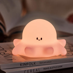 YR YRHH-PET pink octopus night light glows softly for bedtime comfort.