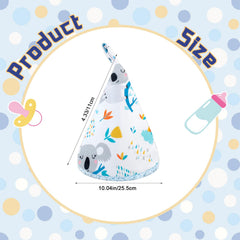 YSSPPOY cone-shaped pee teepee contains urine for cleaner diaper changes.