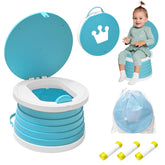 Yszawmx portable potty folded for travel, compact and easy to store.