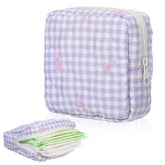 Yuanchu period bag front view in purple, compact design for easy carrying.