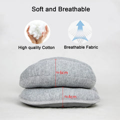 Yufiova adjustable pillow with Velcro straps adapts to growing toddlers for snug positioning
