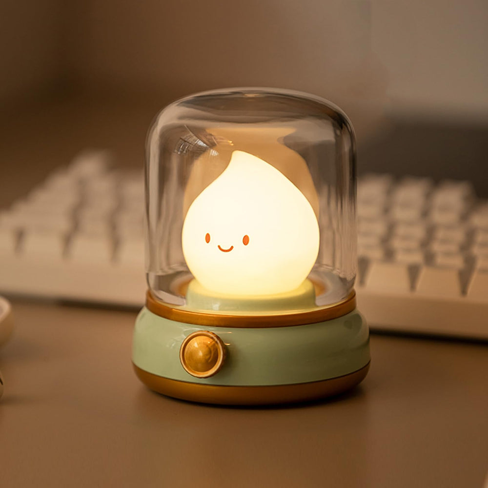 YumeGlint flameless kerosene-style night light with vintage charm