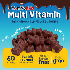 YUM-V'S chocolate bears melting in the mouth for easy consumption.