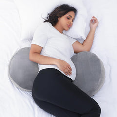 Yunari pregnancy pillow memory foam belly support for comfort.
