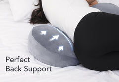 Yunari side-sleeping ergonomic design helps align the spine during rest.