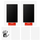 Yuntop inkless handprint kit captures baby's handprint cleanly for lasting memories