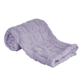 Yurhap fleece baby blanket with heart checkered purple for cozy nursery moments.